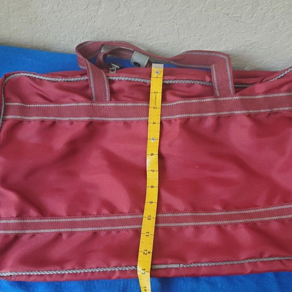 Maroon & Gray Gloria Vanderbilt Lightweight Travel Luggage